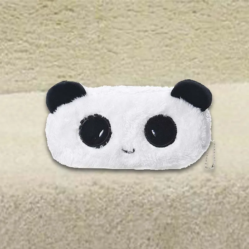 

Kids Cartoon Pencil Case Plush Large Pen Bag Cosmetic Makeup Cartoon Storage Bag panda