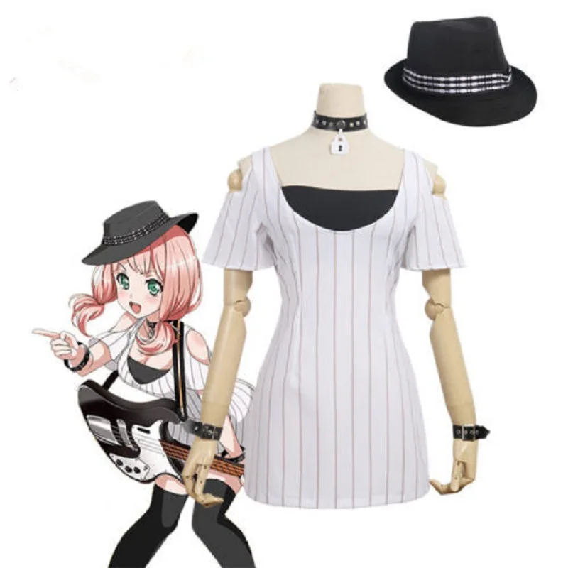 Взрослые женщины девочка косплей костюм COS BanG Dream! Последневное свечение ueharра Himari