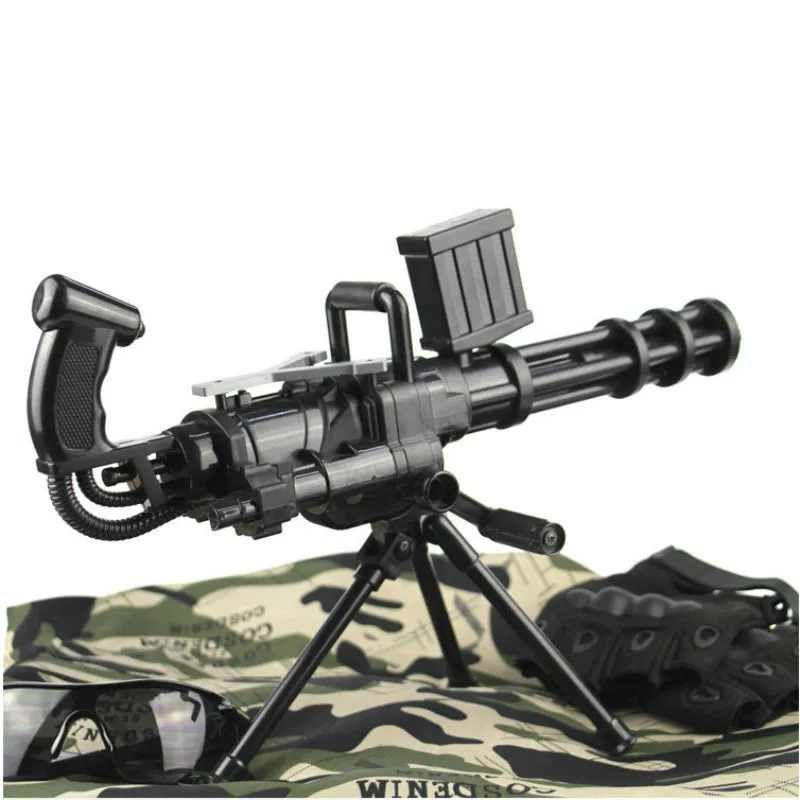 

Water gun series water play gatling gun soft toy gun simulation model of children play outdoors live-action CS toys