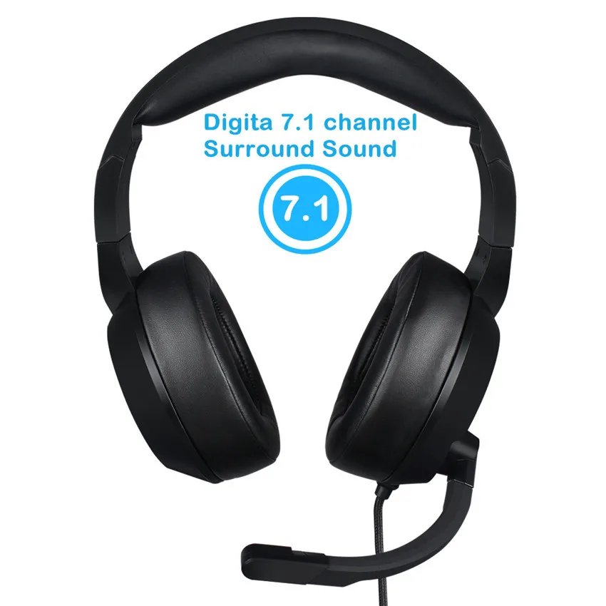 Nubwo N11 PC Gaming Headset USB 7 1 объемный звук стерео наушники с микрофоном светодиодный