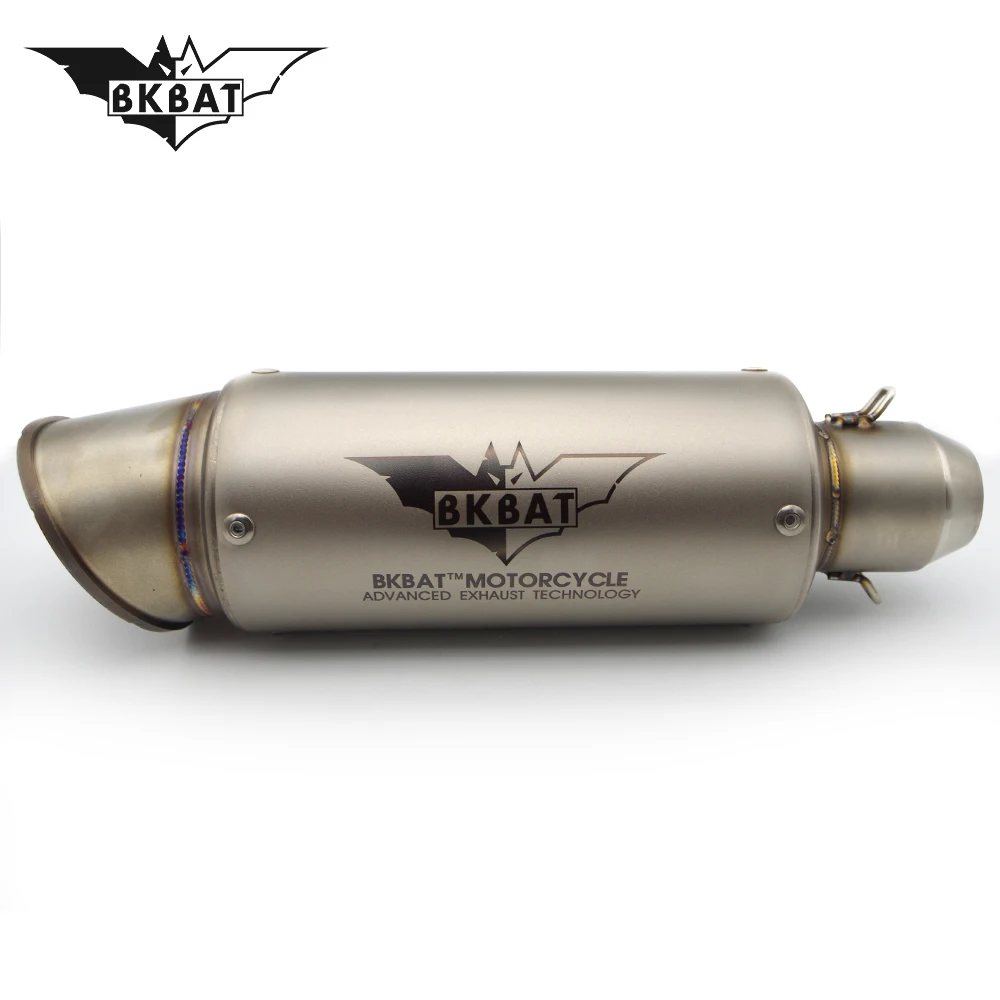 

Laser engraved moto exhaust modified projector escape muffler pipe For er6f bmw f800r triumph speed triple 1050