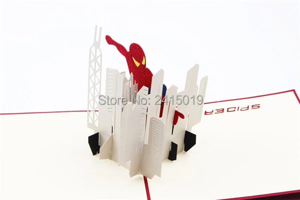  Freeshipping 5pc/lot 13x15cm handmade exquisite 3D fold up party greeting invitation card kids chil - 32728452924