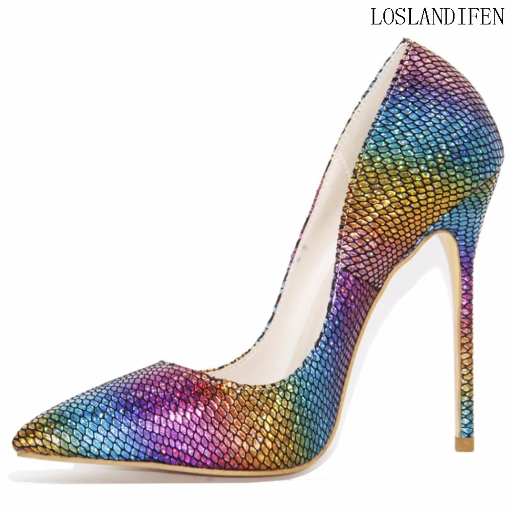 

New Classic Style Handcrafted Ladies High Heel Pumps Gradients Pointy Big Size Office Dress Leisure Summer Fashion Shoes X1851