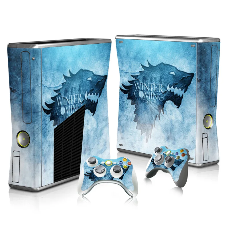 

Skin Sticker Decals For Xbox 360 Slim Console and Controller Skins Stickers for Xbox360 Slim Vinyl - Game of Thrones