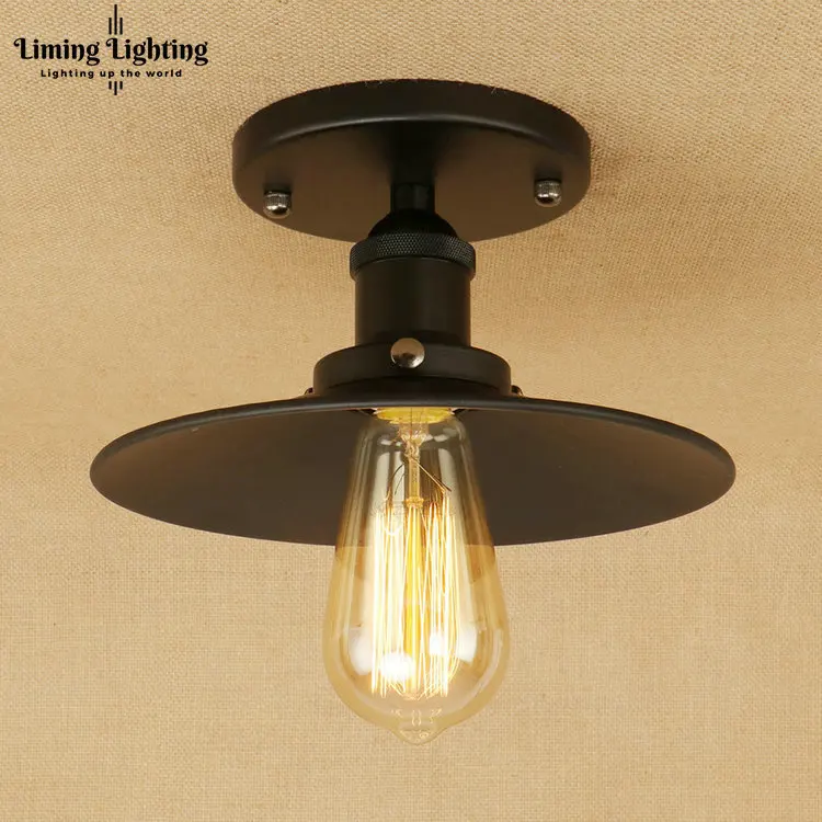 Retro Edison Loft Style Iron Vintage Ceiling Light Fixtures Industrial ...