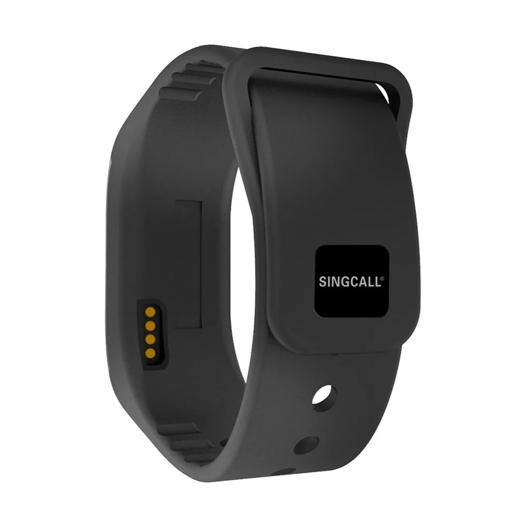 SINGCALL wireless waiter call system pager call 1 wrist waterproof watch pager and 5 red cal 4