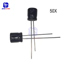 50 шт./лот повторный набор привести Алюминий электролитический конденсатор с алюминиевой крышкой, 16V 220 мкФ постоянной ёмкости, универсальный конденсатор 6*7 мм высокая частота низкая ESR электролитический конденсатор с алюминиевой крышкой