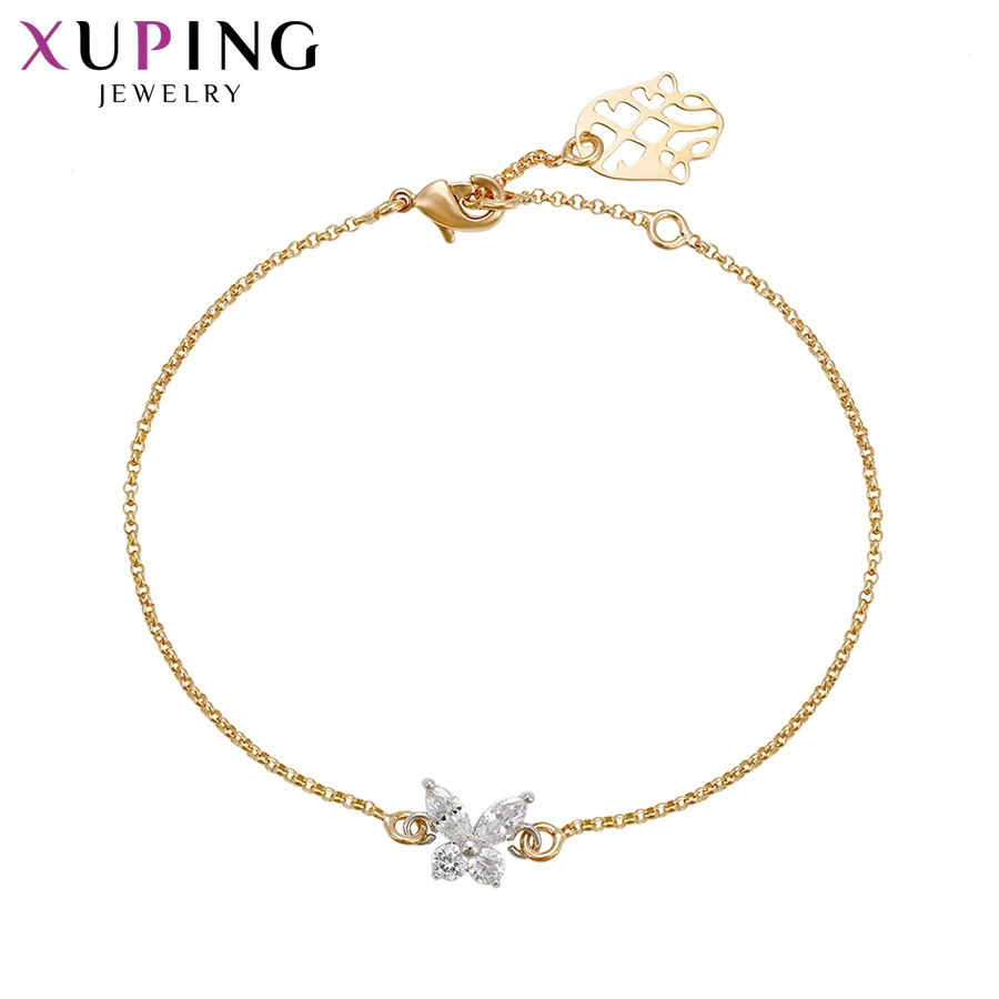 

Xuping Fashion Bowknot Design Bracelets Charm Style Bracelets for Women Girls Imitation Jewelry Gift for Party S71,3-71663