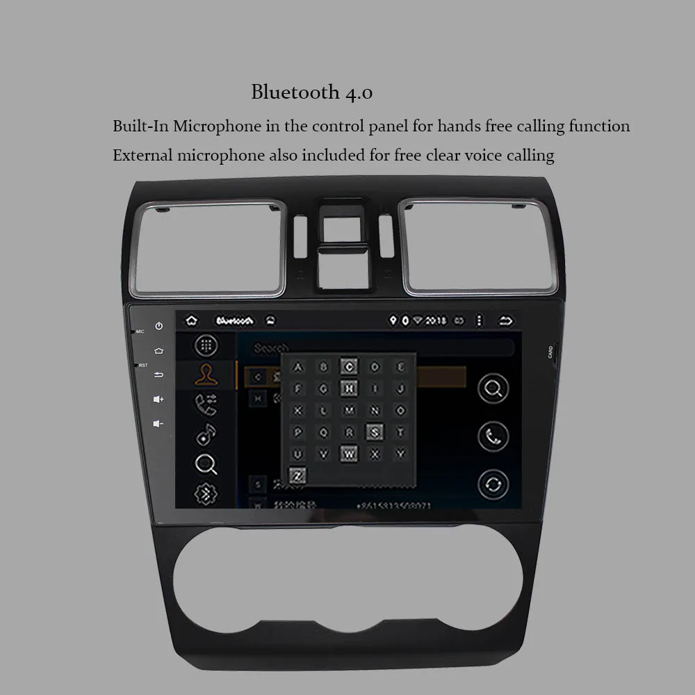 Perfect 9" Octa Core Android 9.0 Car Radio Player For Subaru Forester 2015-2019 Steering wheel multimedia GPS Navigation Head Unit 9