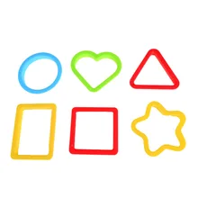 6pcs BOHS Geometric Heart Shape Triangle Circular font b Play b font font b Dough b