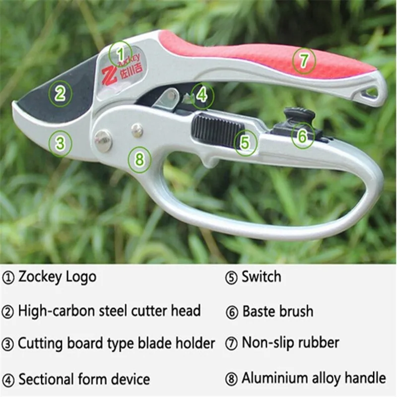

30mm Gardening Sectional Pruning Shears Scissors Branch Cut Trimmer
