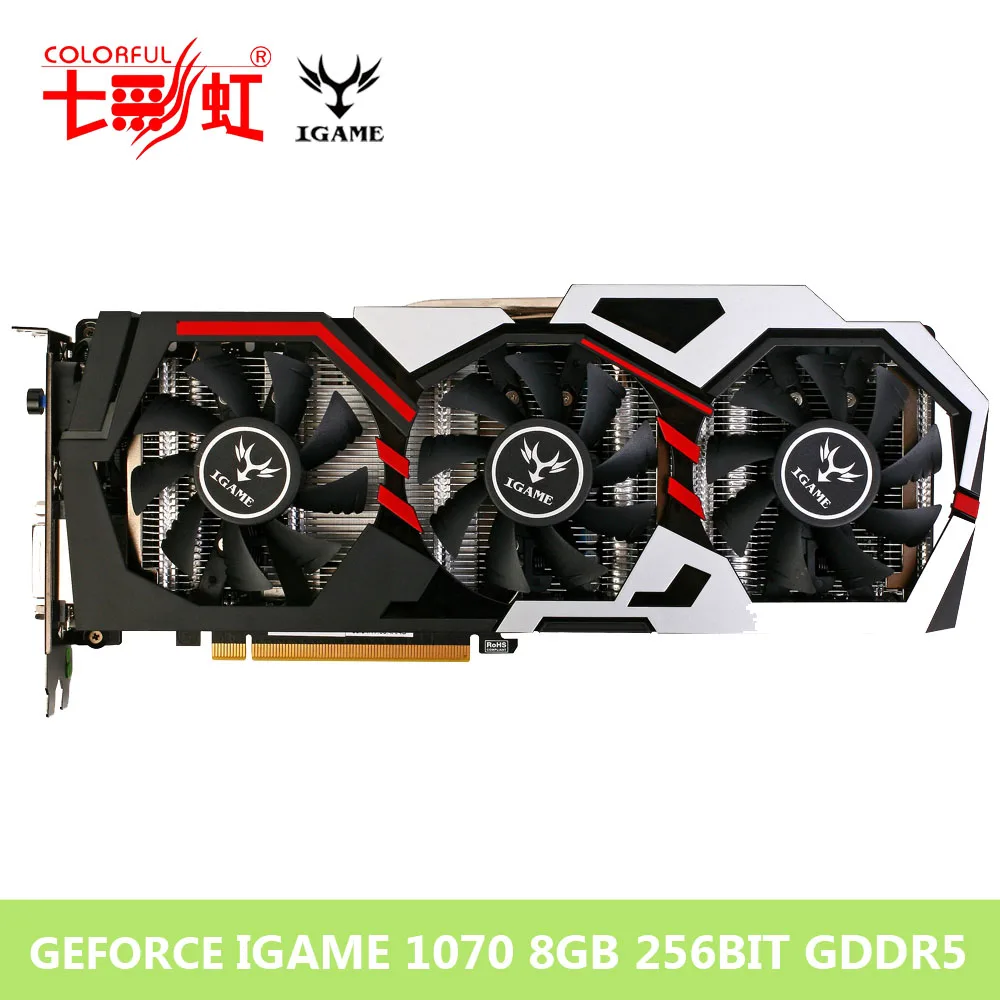 Colorful NVIDIA Graphics Card GeForce GTX iGame 1070 GPU 8GB GDDR5 256bit PCI-E X16 Placa de Video carte graphique Video Card
