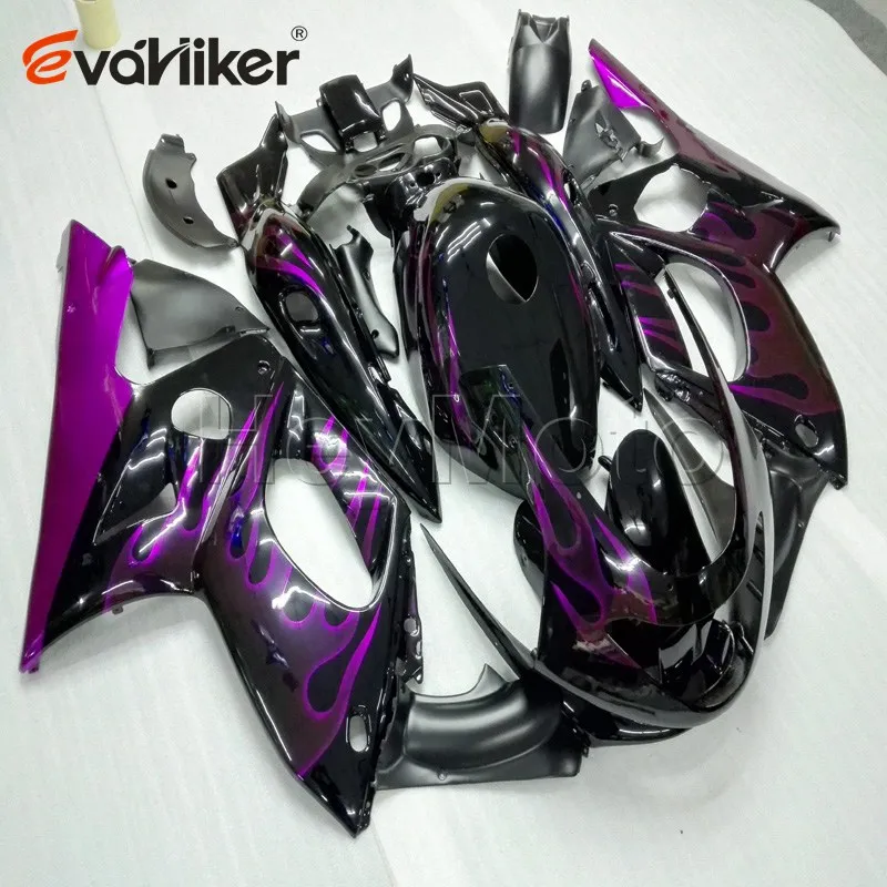 Пользовательские мотоцикла хомут для YZF600R 1997-2007 1998 1999 2000 2001 2002 2003 2004 2005 2006 Красный Белый ABS Двигатель обтекатель - Цвет: S