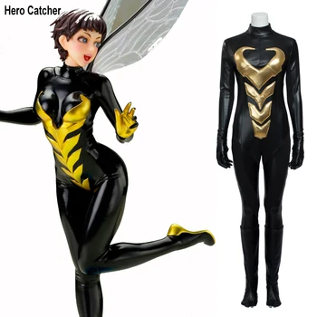 

Hero Catcher High Quality Custom Made Wasp Costume Leather Black Wasp Suit