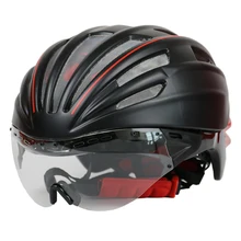 Cycling Helmet Double Layers In-mold Mountain Road MTB DH Bicycle Helmet Ultralight Bike Helmet Goggles Glasses Casco Ciclismo