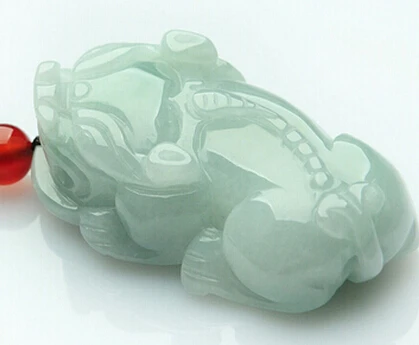 

Free shipping >>@>> hot sell Chinese Handmade Carving Jade PIXIU Pendant Necklace Statue