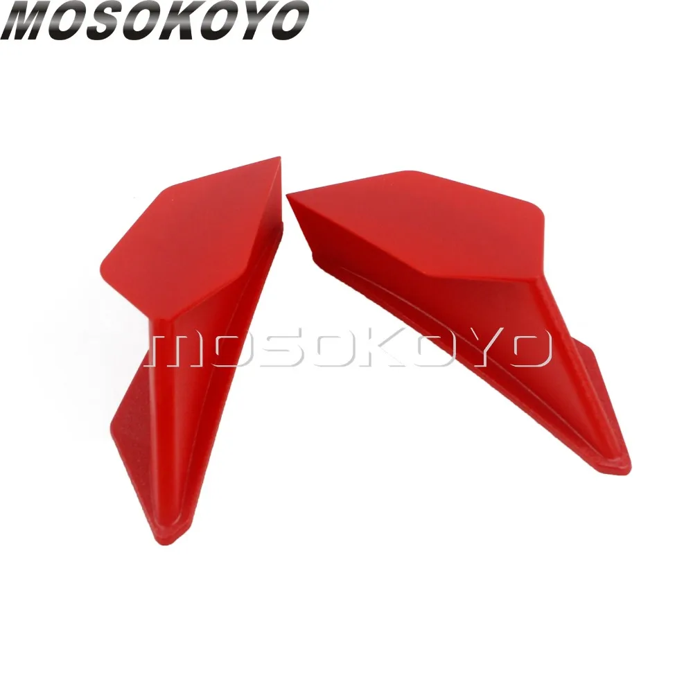 Красный самокат 2 шт. аэро динамический комплект крыла фиксированное крыло для Honda CBR 600RR 1000RR VFR NC Suzuki GSXR 750 аэродинамический Winglet