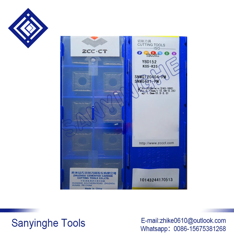 

10pcs/lots YBD152 SNMG120404-PM cnc carbide turning inserts