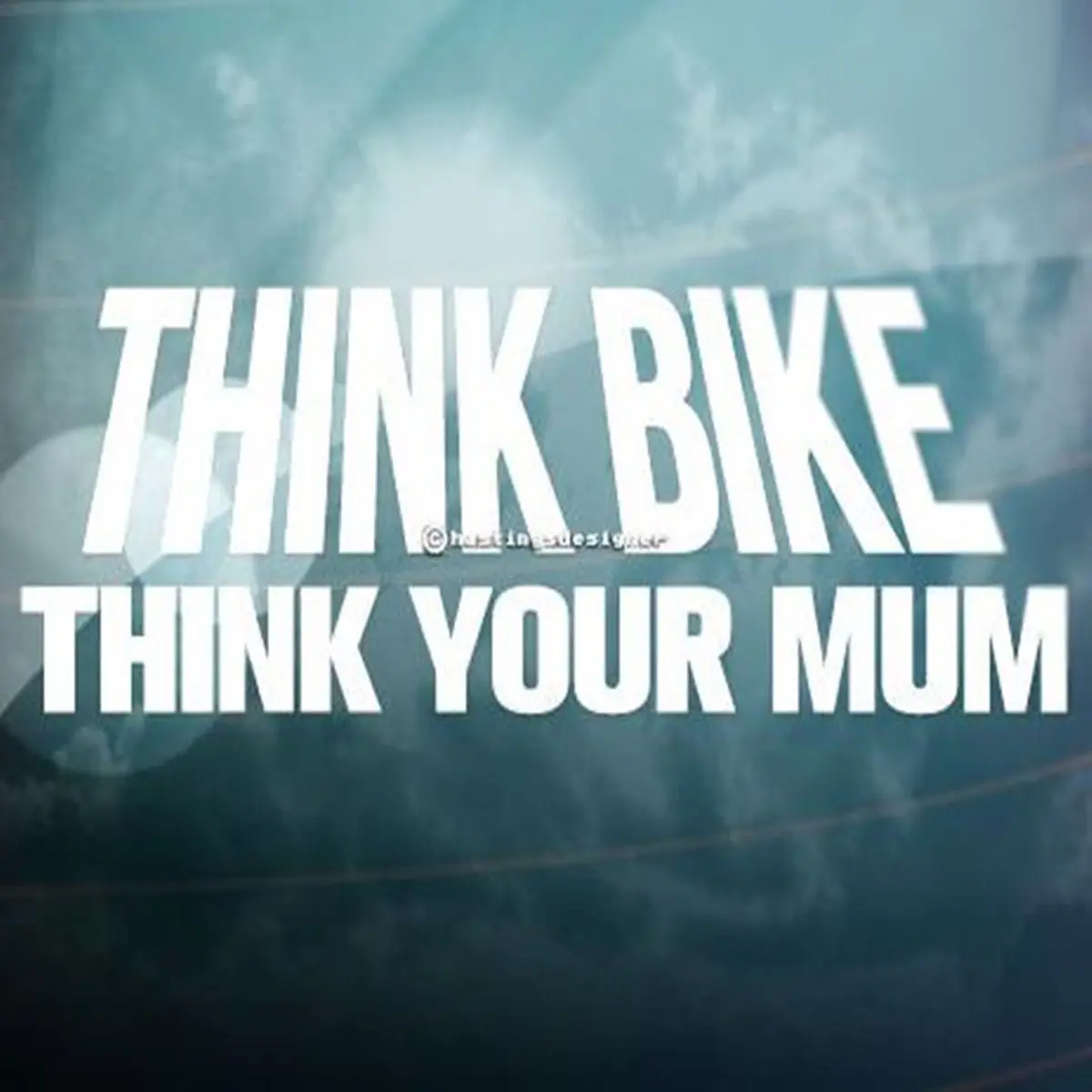 Think Bike Youk Mum Car Window Truck Auto Wall Home Vinyl Sticker Decor Gift | Автомобили и мотоциклы