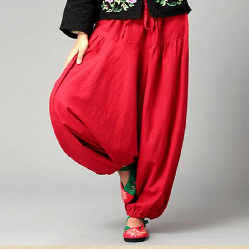 Women Aladdin Gypsy Baggy Harem Pants Floral Boho Yoga Hippie Hareem Trousers