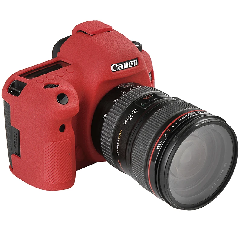 Soft Silicone Rubber Camera Protective Body Case Skin For Canon 5D4 5D Mark IV DSLR Camera Bag protector cover Drone Bags