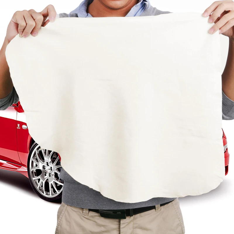 Натуральный Шамми замшевой кожи автомобиля чистящие полотенца сушки стиральная ткань инструменты обслуживания Новые