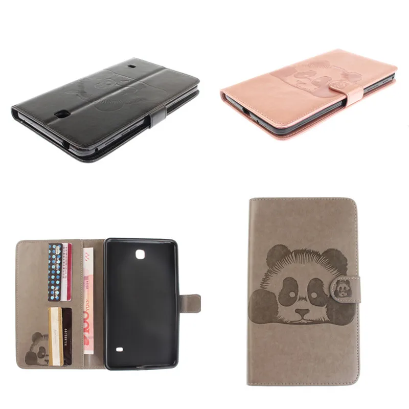 

TX Wallet Cover For Samsung Galaxy Tab 4 7.0 SM T230 T231 T235 tablet PC Cases PU Leather Flip Stand Case w/Card Holder