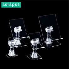 Выносливая акриловая Т-образная форма настольная рамка стойка для визитных карточек продукт смартфон мобильный телефон Настольный Дисплей Подставка стойка 3c сувениры