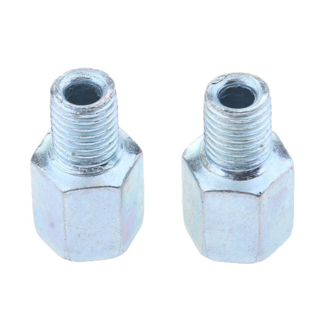 2Pcs Motorcycle Rearview Mirror Screw 10mm To 10mm Thread Adapter Conversion Bolts Motorbike Mirror Screw Bolt Auto Accessory