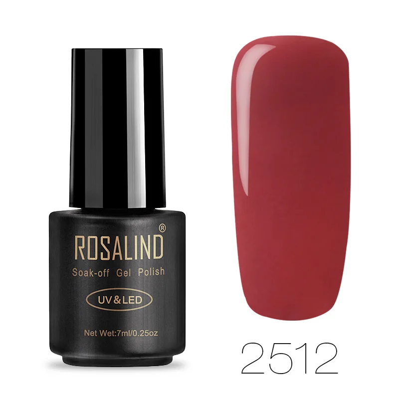 2512 ROSALIND 7 пилка для ногтей великолепный цвет Гель-лак для ногтей Полупостоянный верхний слой гель для базового покрытия лаки для ногтей гель лак - Цвет: 2512