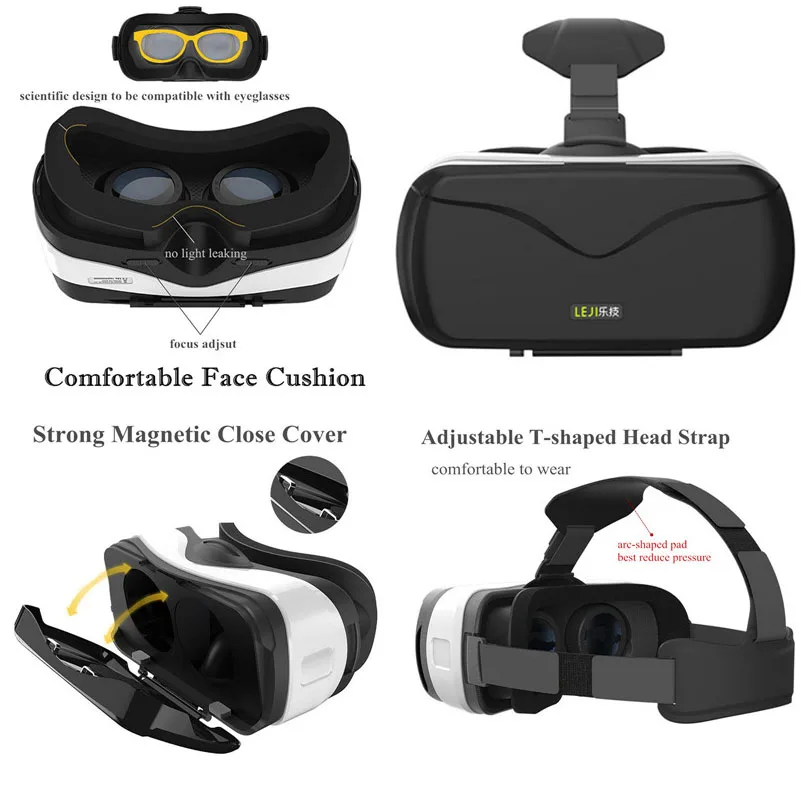 Virtual Reality Glasses VR Headset VR Goggles HD Lens IMAX 3D Visor