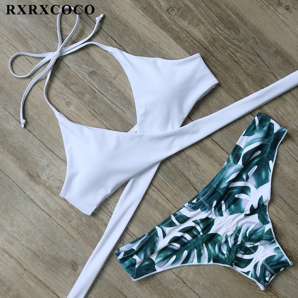 RXRXCOCO Hot Swimwear Bandage Bikini 2018 Sexy Beach Swimwear Women Swimsuit Bathing Suit Brazilian Bikini Set Maillot De Bain