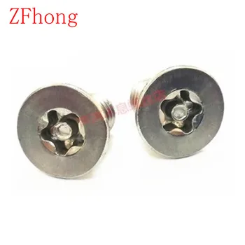 

100pcs/lot DIN7991 M3/M4/M5 Stainless Steel A2 Five point star flat countersunk head torx screw