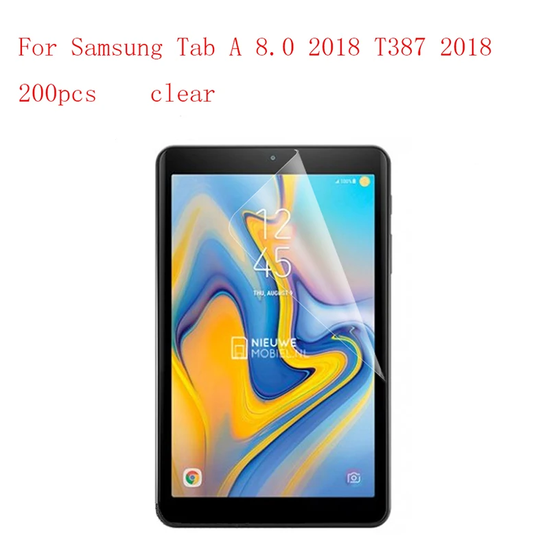 Прозрачный планшет ЖК-пленка протектор экрана для samsung Tab A 8,0 T387 9 H против царапин без розничной упаковки 200 шт./партия