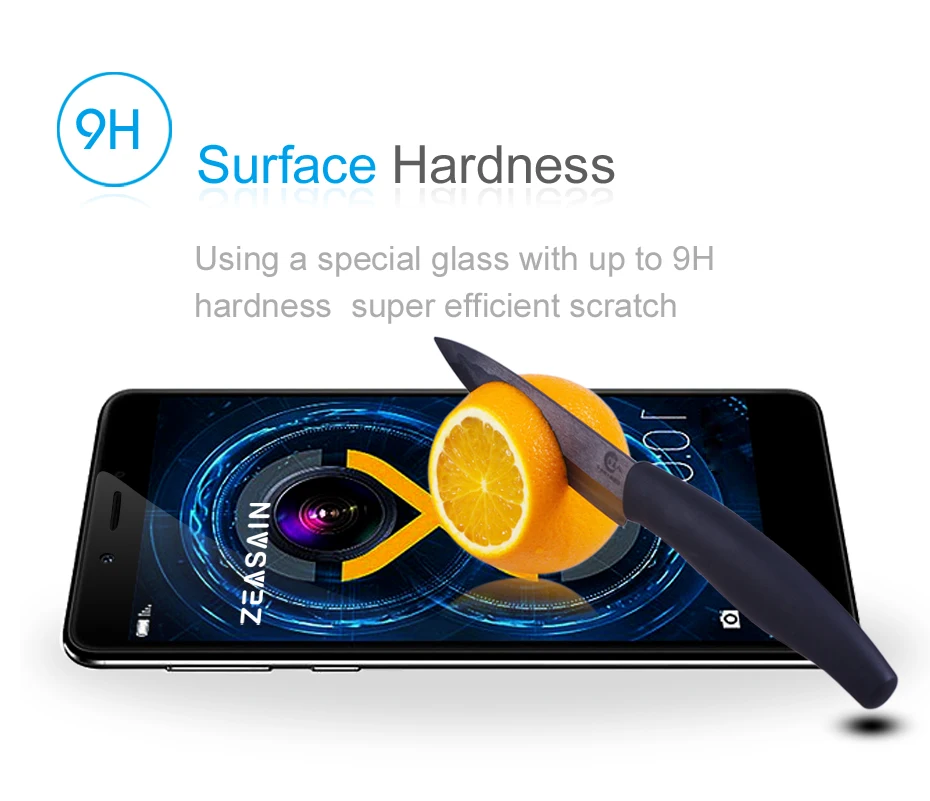 2 Pack Original ZEASAIN 9H Full Cover Tempered Glass Screen Protector For Huawei Honor 6X 6 X Honor6X 2.5D Toughened Glass Film (15)