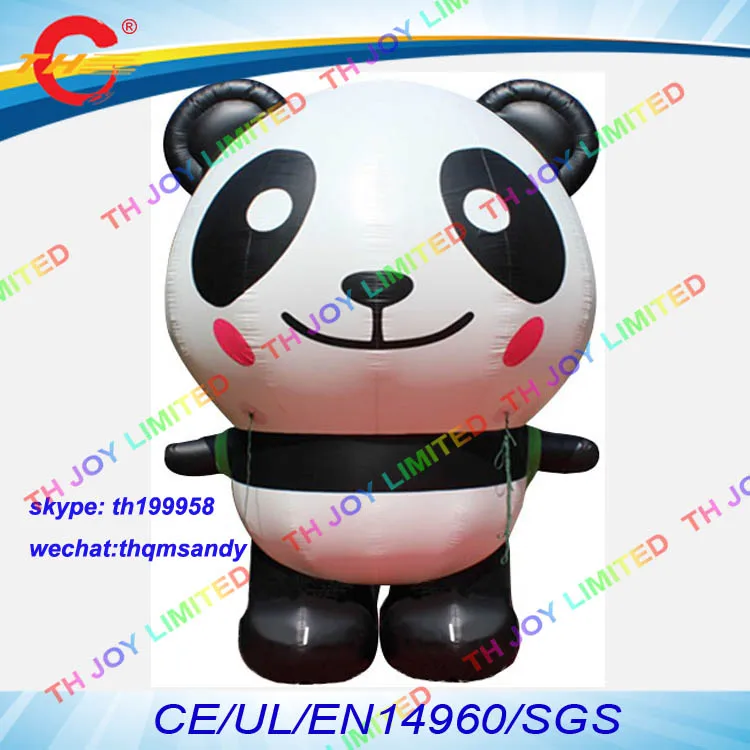 free air ship to door,13ft/4m giant inflatable panda for sale