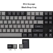 Черный-глубокий серый 112 клавиш PBT DSA Keycaps ANSI ISO Layout Top лазерная гравировка и пустой для Cherry MX переключатели механическая клавиатура