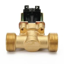 Прочный латунный 3/4 дюйма 12 В DC Тонкий латунный Электрический электромагнитный клапан, газ, вода, воздух, нормально закрытый 2 варианта, 2 положения мембранный клапан