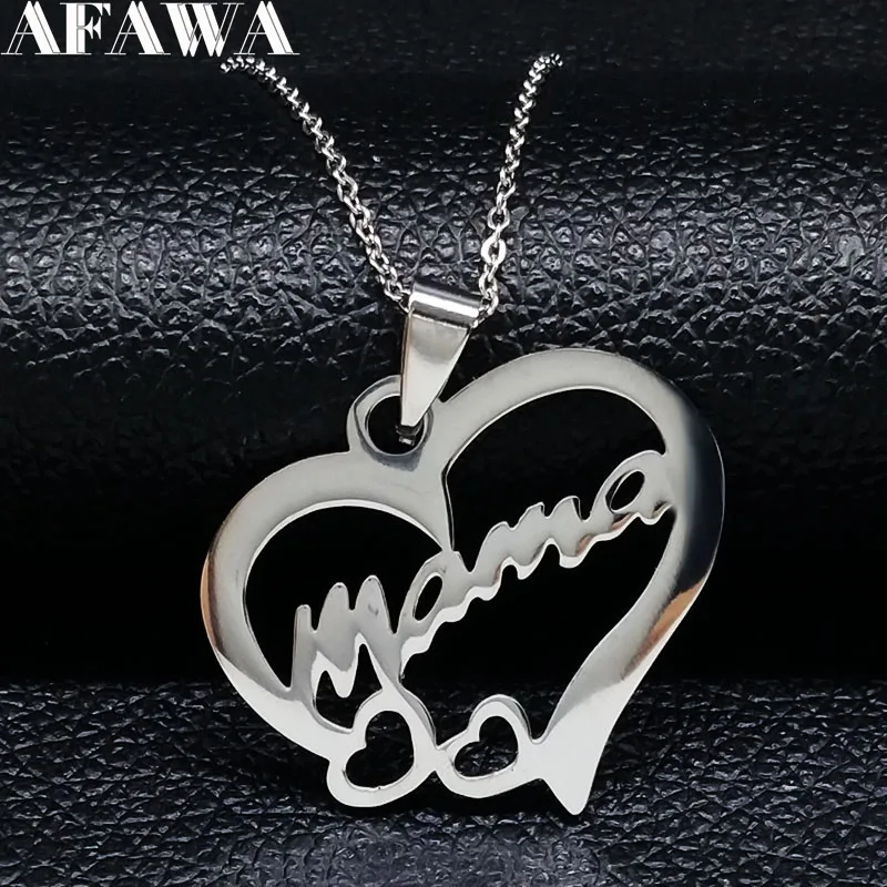 Stainless Steel Necklaces Women Heart | Stainless Steel Necklace Jewelry Bisuterias - Necklace - Aliexpress