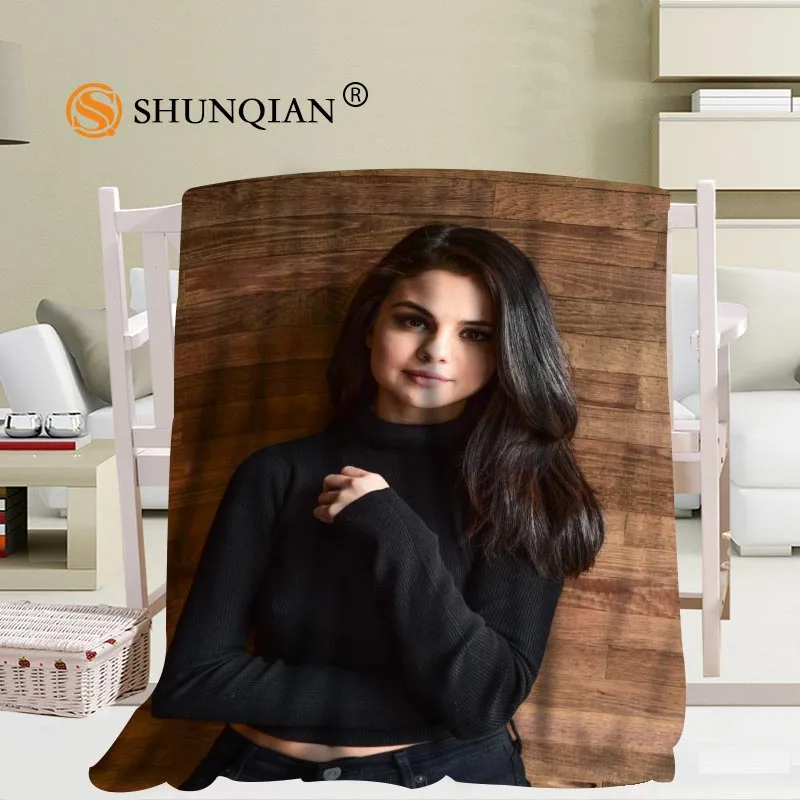 Одеяло Selena Gomez мягкое Покрывало сделай сам для дивана кровати теплое одеяло на