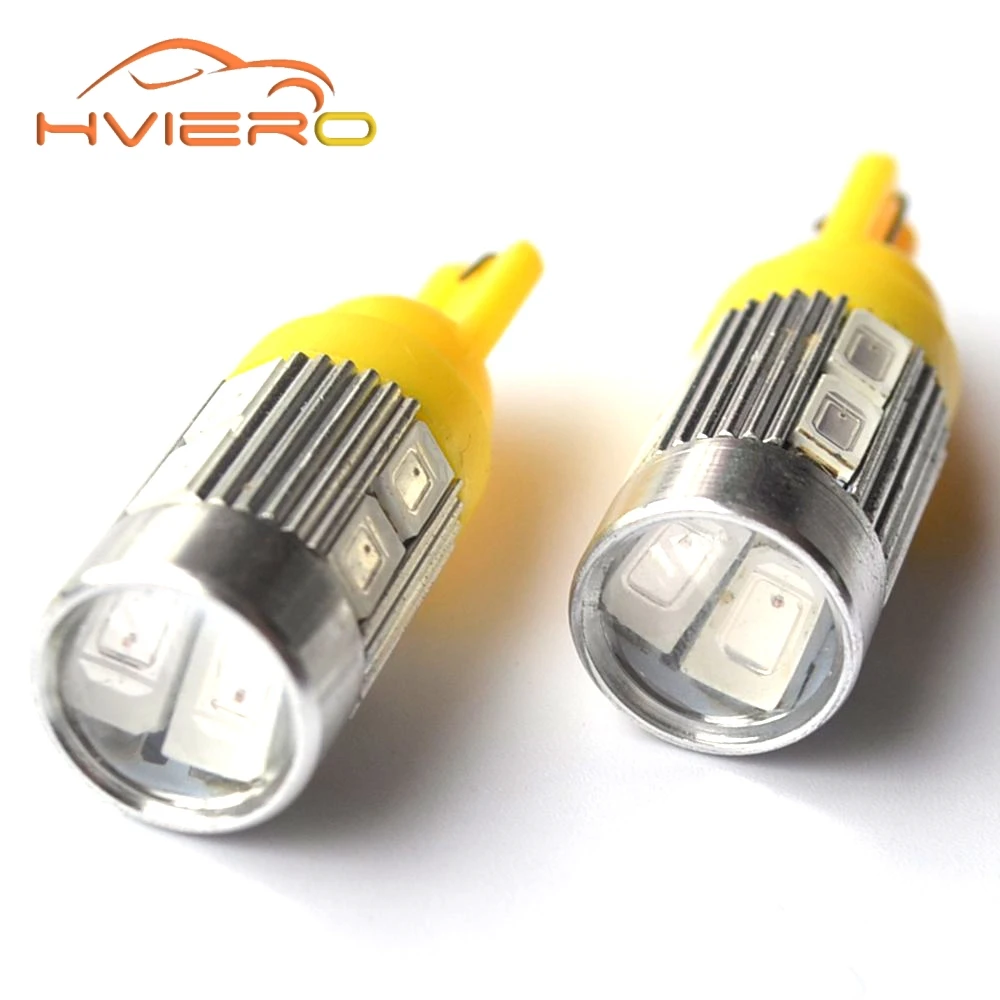 T10 W5w белый красный синий зеленый розовый 5630 10Led авто Led 194 168 DC 12v сигнал заднего хода светильник Автомобильный светодиодный стояночный задний светильник s клиновидная лампа