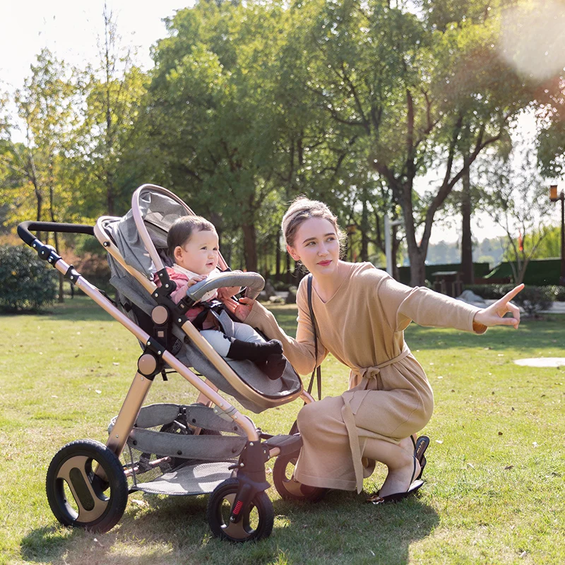 Babyfond Модернизированная версия высокой ландшафтной коляски может сидеть на