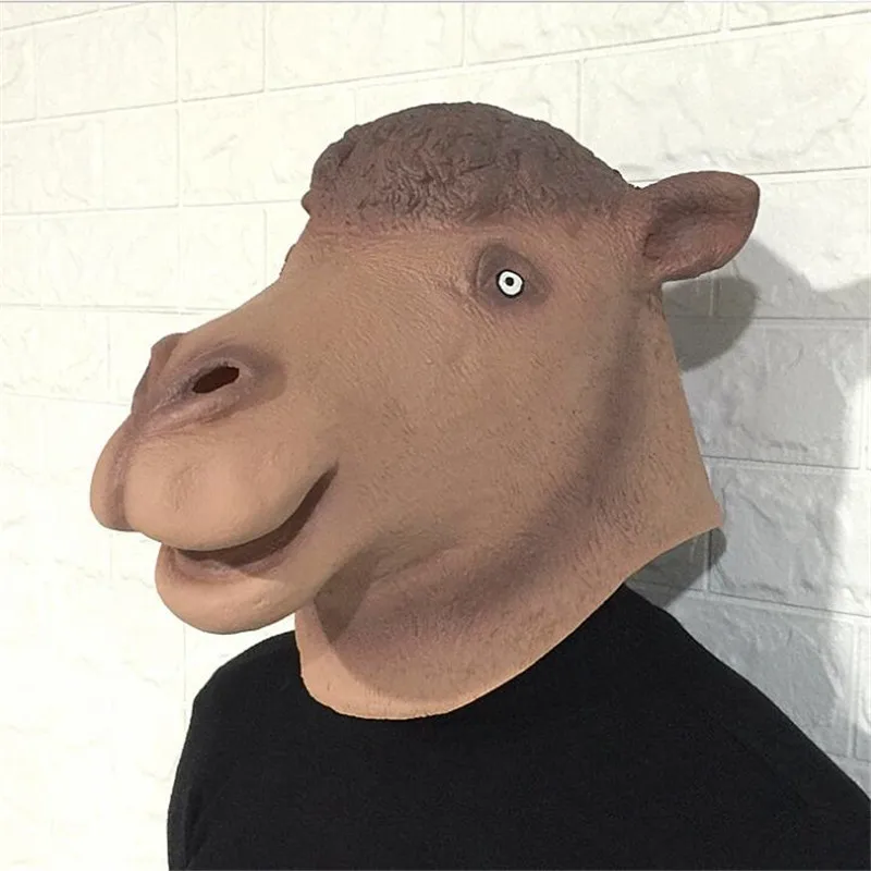 

2019 Camel Halloween Mask Festival Party Cosplay Costume Supplies Full Face Mask Props Head Cover Simulation Fat Cosplay Mask
