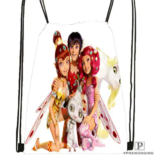 Drawstring Backpack Custom My and Magic Me походная сумка на шнурке милый рюкзак для детей(черная спинка) 31x40 см#180531-04-01 - Цвет: Drawstring Backpack