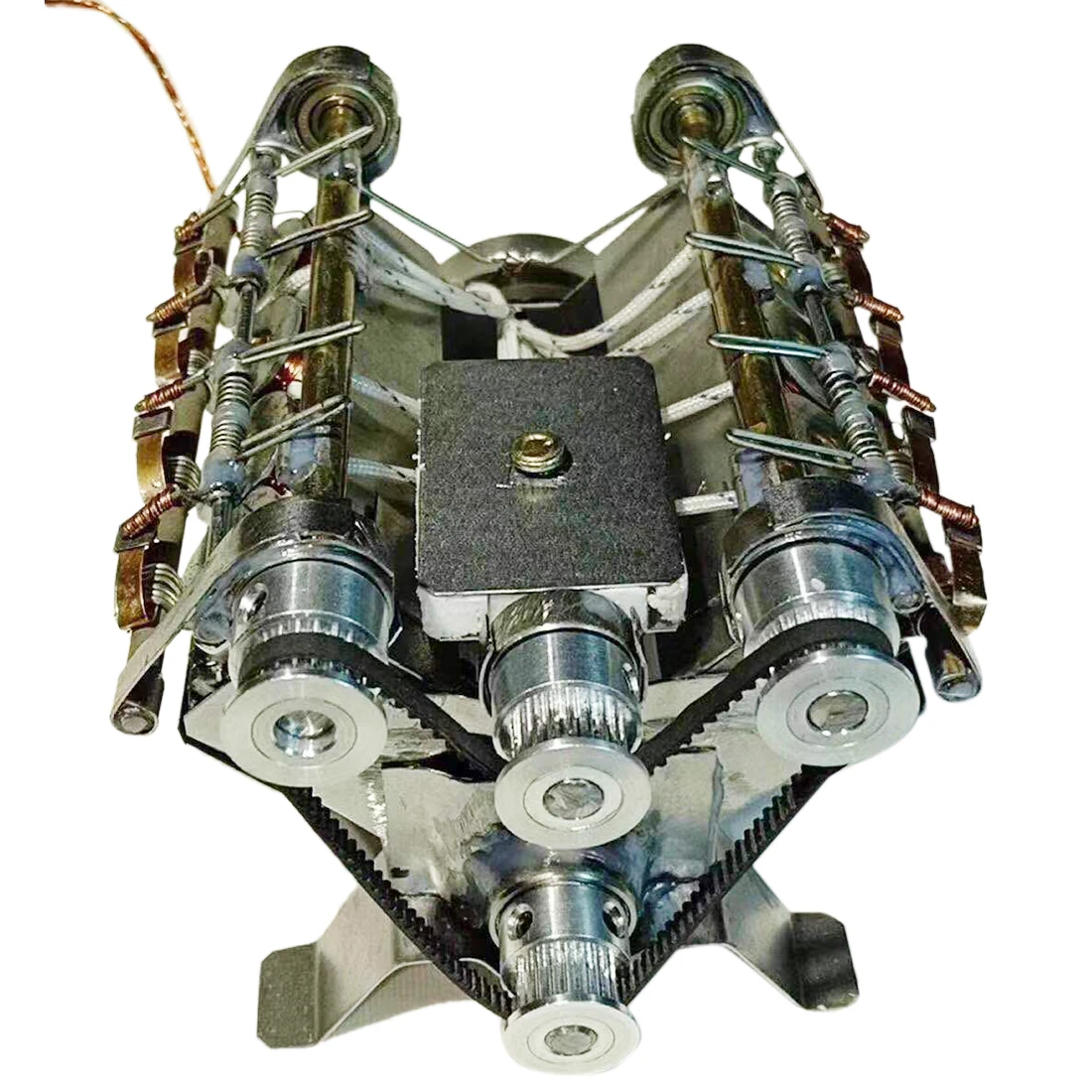

Prpfeeional 1 Pcs V8 High Speed Engine 4th Model Kit Electromagnetic 8-Cylinder Car Engine Working Principle Stem Toy