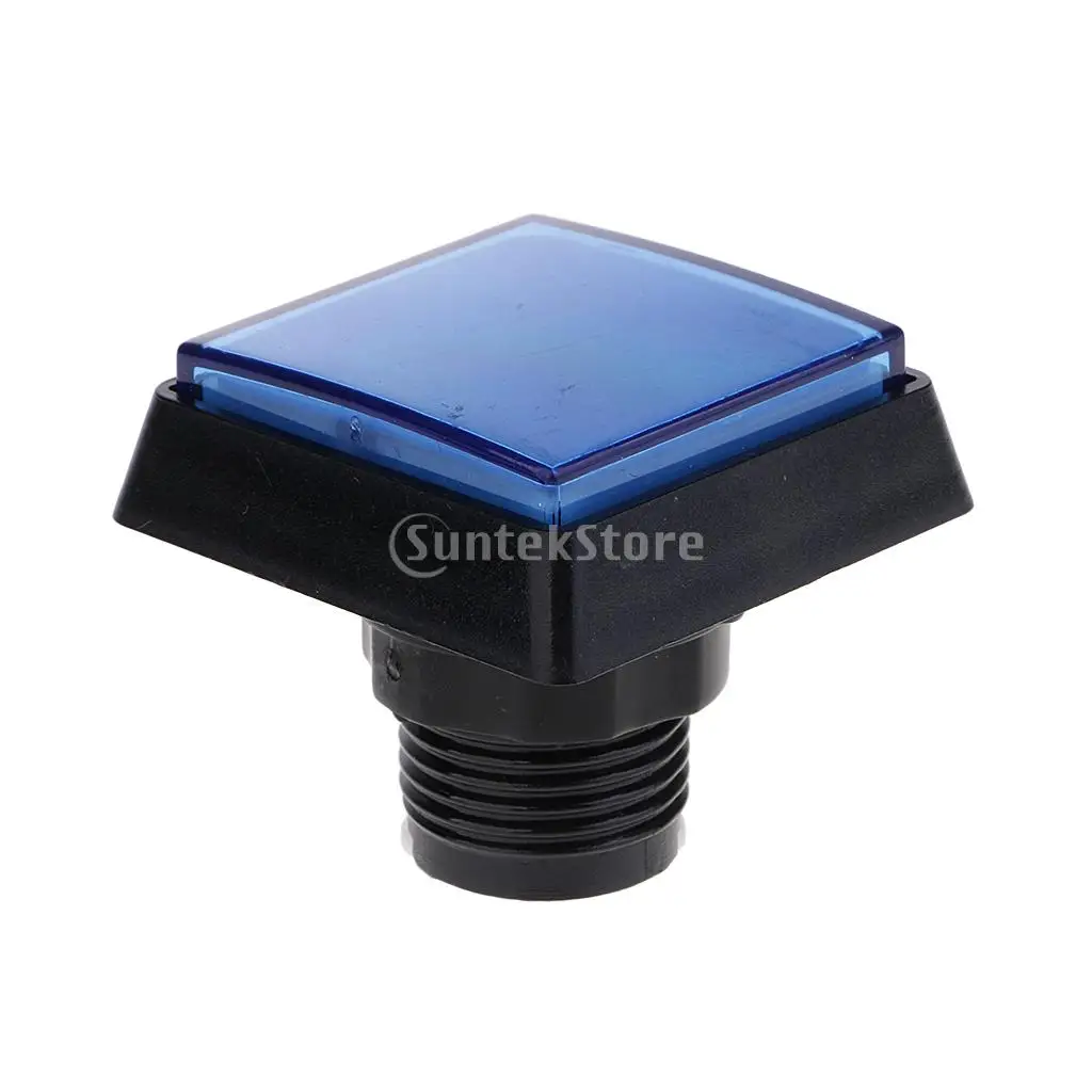Rectangle Arcade Game Machine Push Button w/ 12V led lamp illuminated 5x5cm
