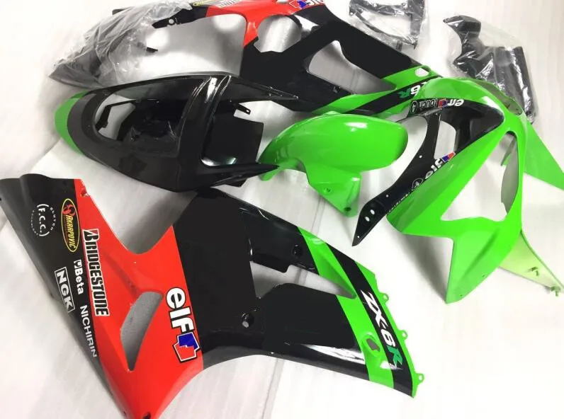 Новинка; Лидер продаж литья под давлением Abs Обтекатели комплект подходит для kawasaki Ninja ZX6R 636 2003 2004 03 04 6R 600CC кузов комплект свободный изготовленный на заказ