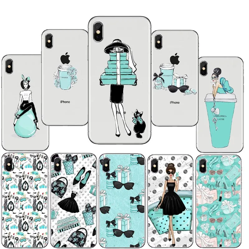 Модный чехол для iPhone X 8 7 6 6s Plus 5 5S SE XR XSMax мягкий силиконовый телефона из ТПУ с