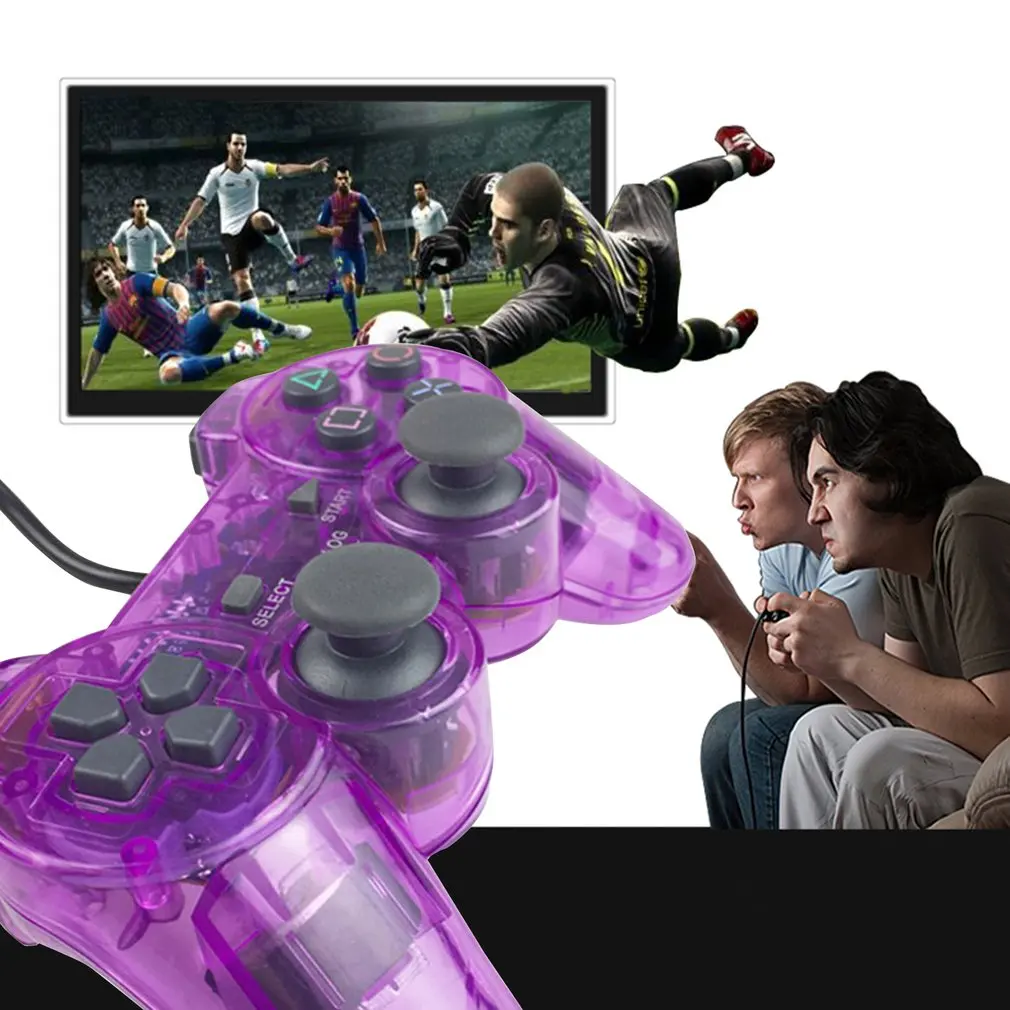 Проводной геймпад для sony PS2 контроллер Джойстик для plasystation 2 полное колебание Shock Joypad проводной контроллер