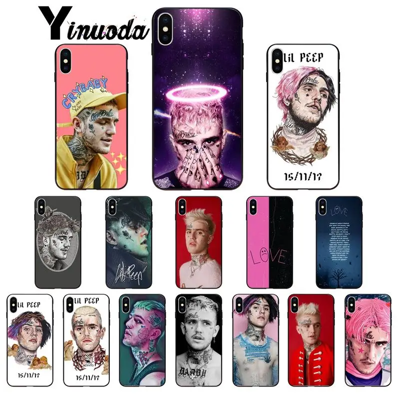 Yinuoda рэпер Lil Peep art TPU Мягкий силиконовый чехол для телефона iPhone X XS MAX 6 6S 7 7plus 8 8Plus 5 5S